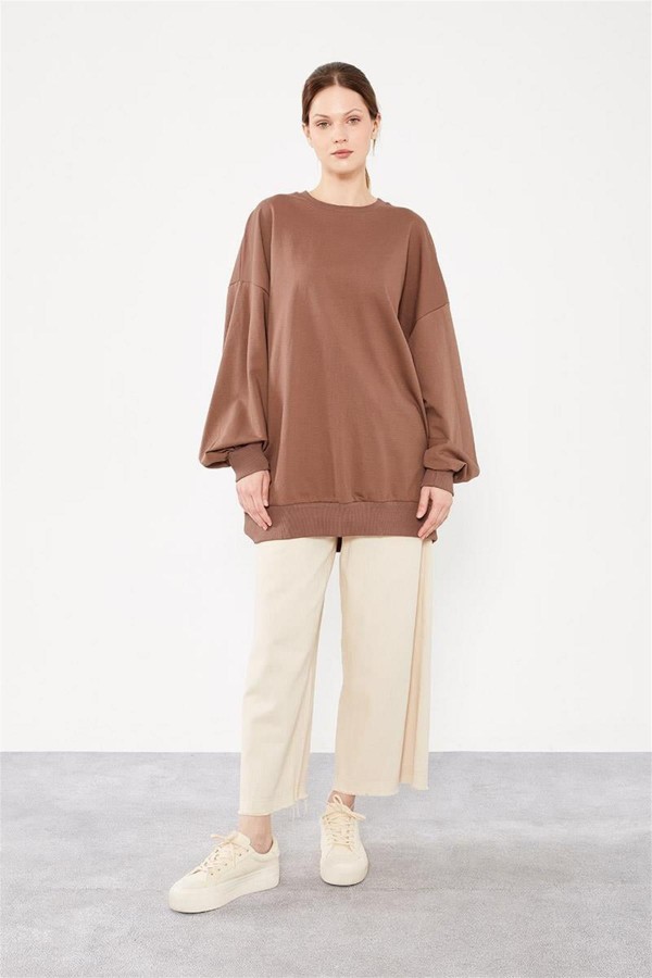 Basic Tunik Kahverengi