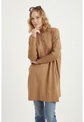 Roza Merserize Tunik-CAMEL